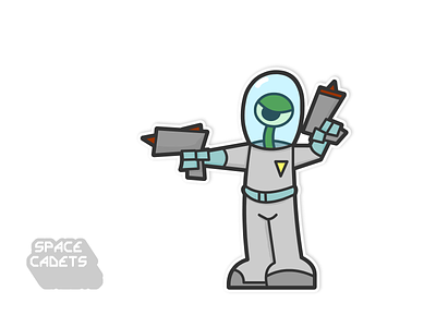 Space Cadet character illustration vector