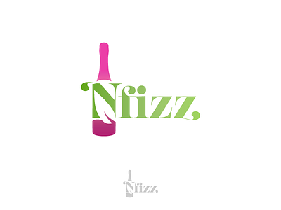 Nfizz Wines branding concept logo natural organic wines