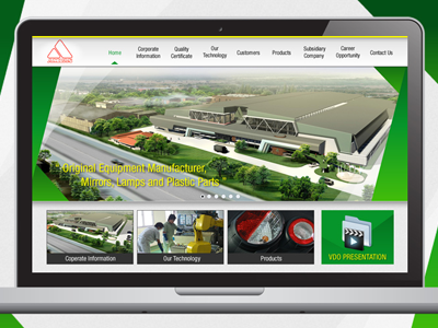 Ampas Website css design factory green html jquery web