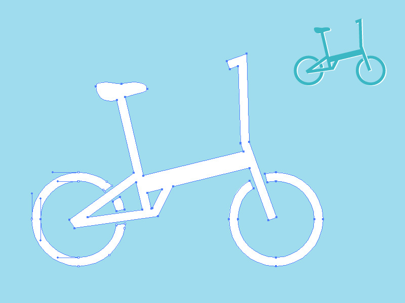 Fold Bike Vector by Kwansuda Tusamran on Dribbble