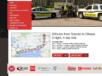 Paramedics Ride Website