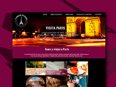 A dream in París diseñador diseñador web diseño web freelance mexico web web design webdesign webdesigner website website design