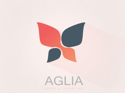 Aglia logo butterfly logo