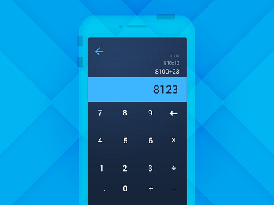 Calculator blue calculator dailyui day004 math number