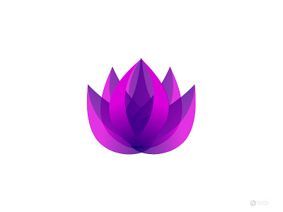 Purple Lotus flower identity logo lotus mark nature purple symbol