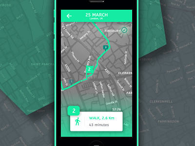 Location Tracker city dailyui day20 gps location map path pin ping route tracker