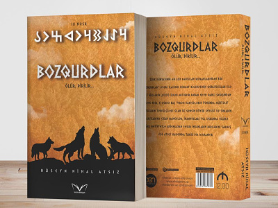 Bozqurdlar kitab üz qapağı dizaynı adobe book design illustration typography vector
