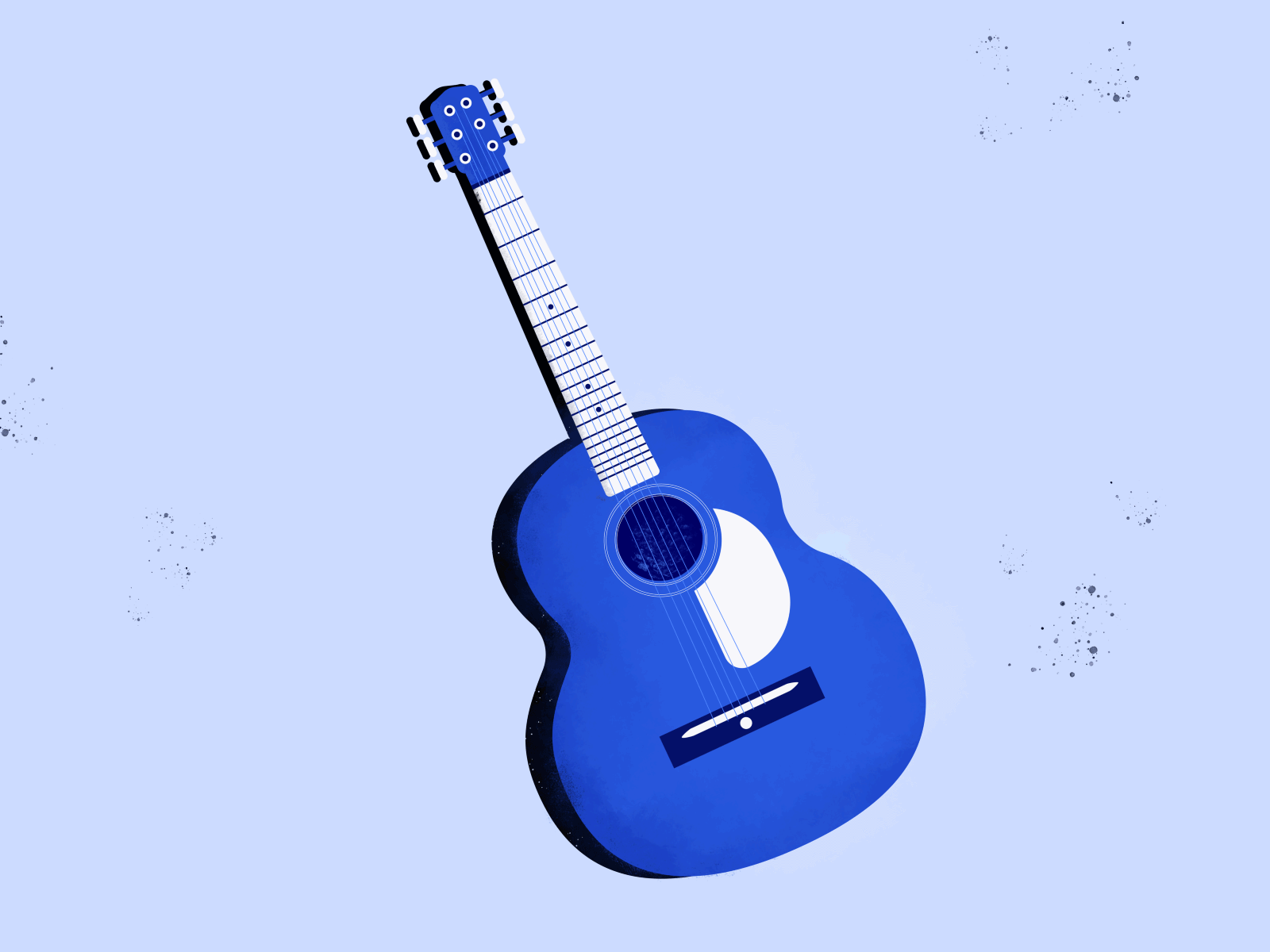 The guitar 2d adobe adobe illustrator animation design guitar illustration illustration art music vector