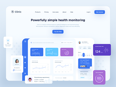 Freebie | Clinic UI elements analytics appointment booking charts clean clinic dashboard fitness freebie game health healthcare icons medical minimal patient profile sketch sport statistics