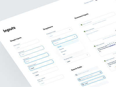 Palette • Inputs components 🧩 buttons components dropdown figma fintech hover input input field inputs library list modal modals product design saas selected states styleguide ui kit uikit