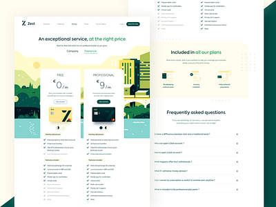 Zest • Pricing page