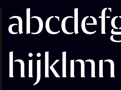 Exemplar Stencil font typeface