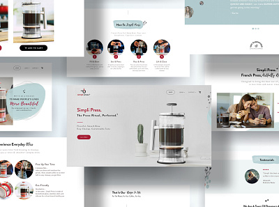 Website for a French Press amazing site beautiful site french press minimalistic site site design ui ui design ux ux design web web design website