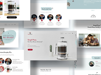 Website for a French Press amazing site beautiful site french press minimalistic site site design ui ui design ux ux design web web design website