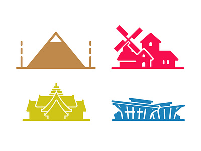 Buildings Icon Set 01 building building icon chinese design graphic design icon illustration vector