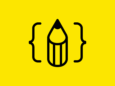 Superpencil take 4 code logo pencil programming yellow