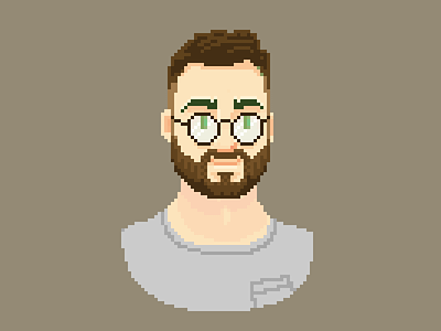Pascal Pixel Portrait - new glasses avatar glasses pixel pixelart portrait