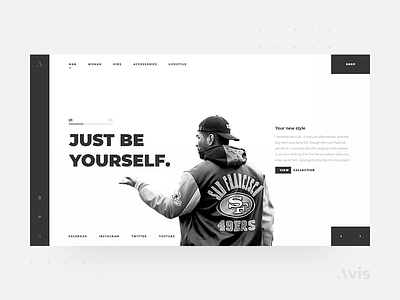 Main page template | Avis UI Pack buy clean design download ecommence flat interface main page main screen minimal template typography ui ui kit ui kits ux web web design website