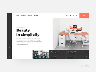 Main page template | Avis UI Pack buy clean design download ecommence flat interface main main page main screen minimal template typography ui ui kit ui kits ux web web design website