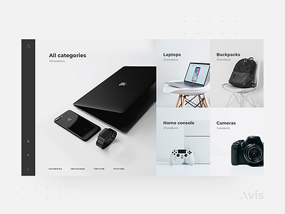 Categories page template | Avis UI Pack buy catalog categories category category page clean design download ecommence interface minimal template typography ui ui kit ui kits ux web web design website