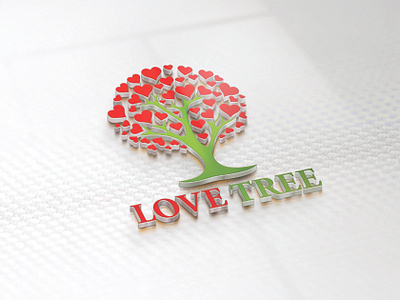 Love Tree branding business logo custom logo modern professional tree logo unique vector