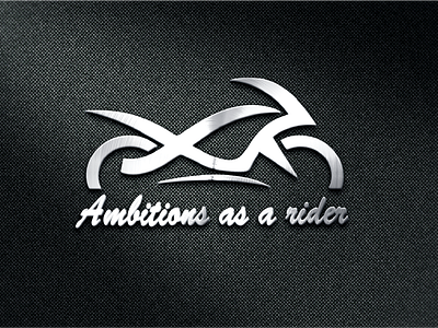 Ambitions As A Rider bike rider brand identity design business logo company creative custom graphic design logo design modern professional unique vector