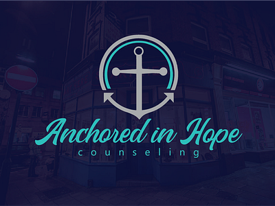 Anchored In Hope Logo anchor anchor business logo anchor logo business company company branding graphic design professional business logo redesign shop unique design vector