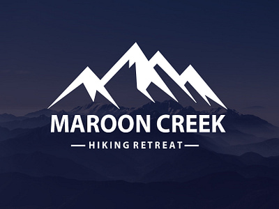 Maroon Creek business business logo company graphic design hiking illustration logo design modern mountain mountain logo rider unique vector website