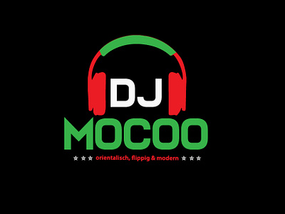 Dj Mocoo business custom logo dj logo illustration logo design modern professional unique unique design vector website