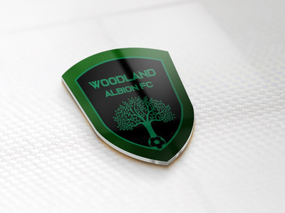 Woodland Albion Fc creative fantasy football logo football football academy football club logo illustration modern football professional football logo redesign football logo unique football logo