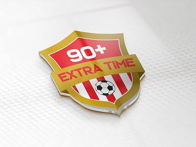 90 Extra Time custom logo football academy football logo football team logo modern logo modern logo design redesign soccer badge soccer club soccer crest soccer logo soccer team unique vector