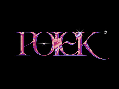 POLEK ACRONYM 3d artwork chrome concept design font font design graphic design illustration lettering logo typography ui vector vintage