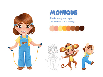 MONIQUE. Character design