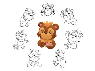 Little bear. Character design