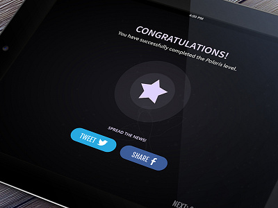 Stikky - Level completed app game ipad stikky success touchmonitor