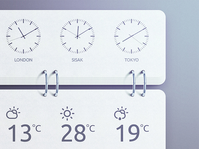 World Time Widget PSD please? by kreatıvaⓢ on Dribbble