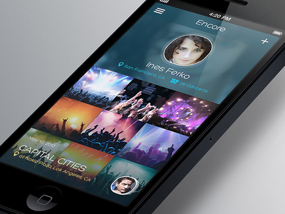 Encore iPhone App app application concert encore ios ios7