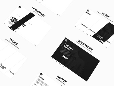 Interactive Agency Website Concept Wireframes