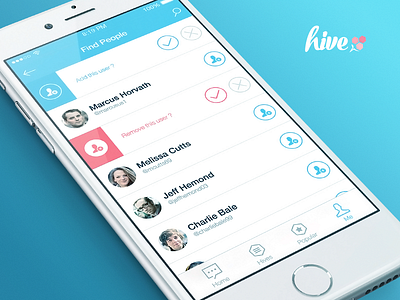 Hive App - Find People app application client follow hive ios iphone twitter users