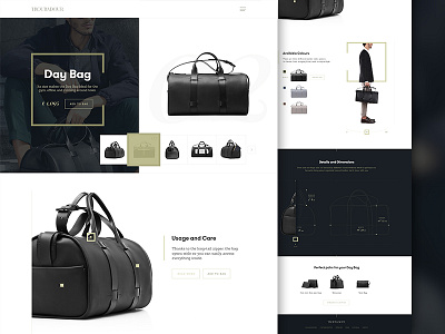 Troubadour Goods - product page accessories bag concept fashion handcrafted leather luxury product troubadour website