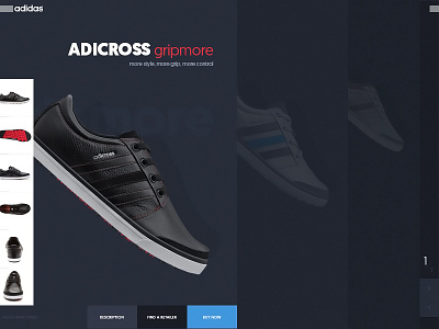 Adidas Adicross adidas concept ui ux website