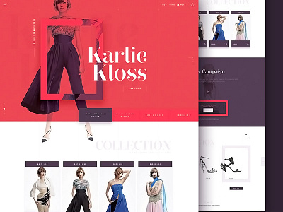 Fashion Butique - homepage animation butique ecommerce fashion layout modern typography website