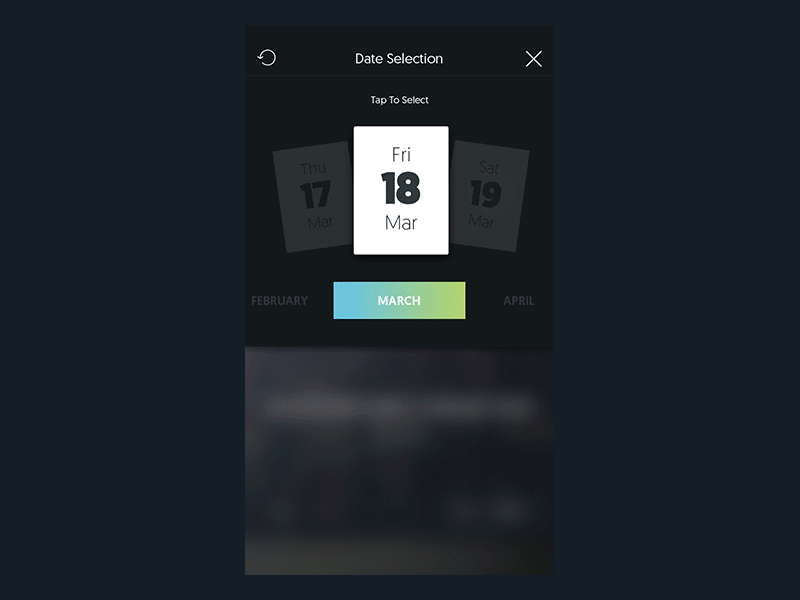 The PartyUp App - Calendar