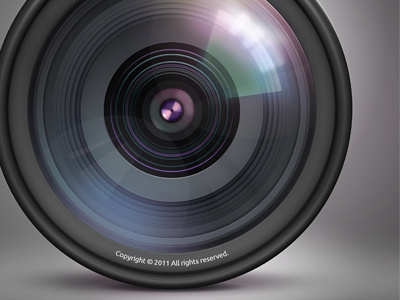 Camera Lens camera icon illustration lens photoshop