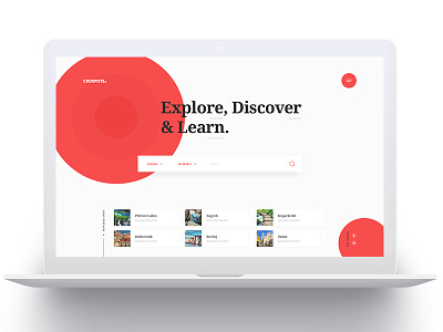 CroSpots - Homepage croatia design homepage layout tourism travel website