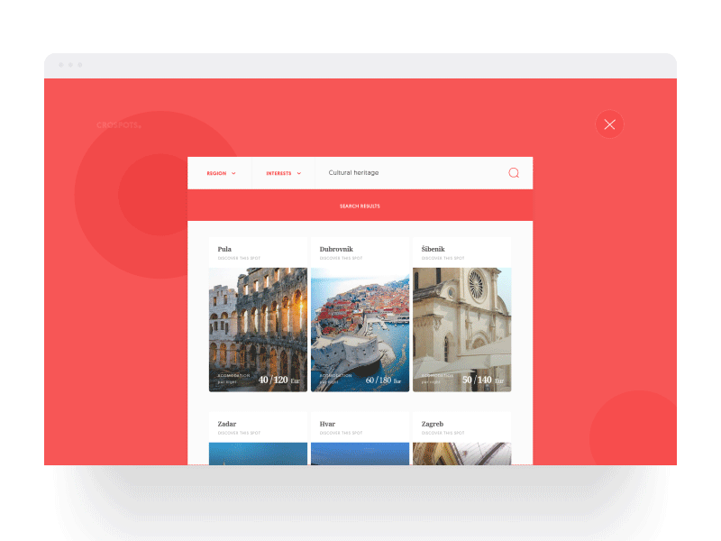 CroSpots - Search