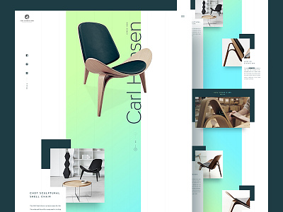 Carl Hansen & Søn - Product page exploration chair craftsmanship design exploration furniture page product web