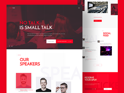 Conference - Homepage conference design event homepage talk template web