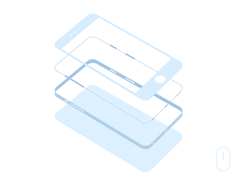 Disassembly animation disassembly gif illustration iphone scroll