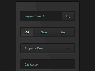 Property Search Filter design filter kreativa studio menu photoshop properties search ui